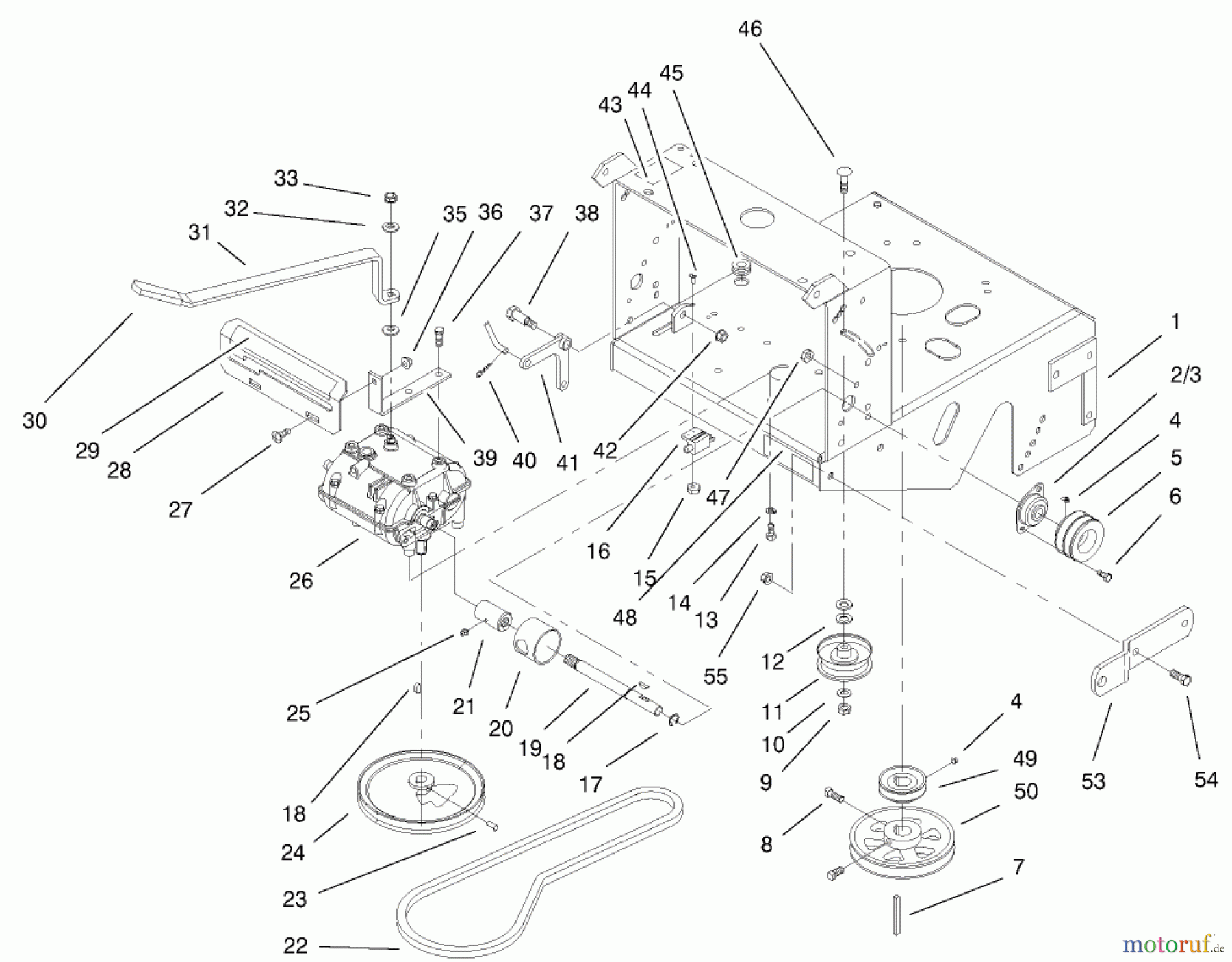  Rasenmäher für Großflächen 30193 - Toro Mid-Size ProLine Mower, Gear Drive, 12.5 hp, 36