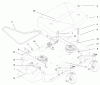 Rasenmäher für Großflächen 30193 - Toro Mid-Size ProLine Mower, Gear Drive, 12.5 hp, 36" Side Discharge Deck (SN: 990251 - 999999) (1999) Ersatzteile DECK, COVER AND DECK DRIVE BELTS