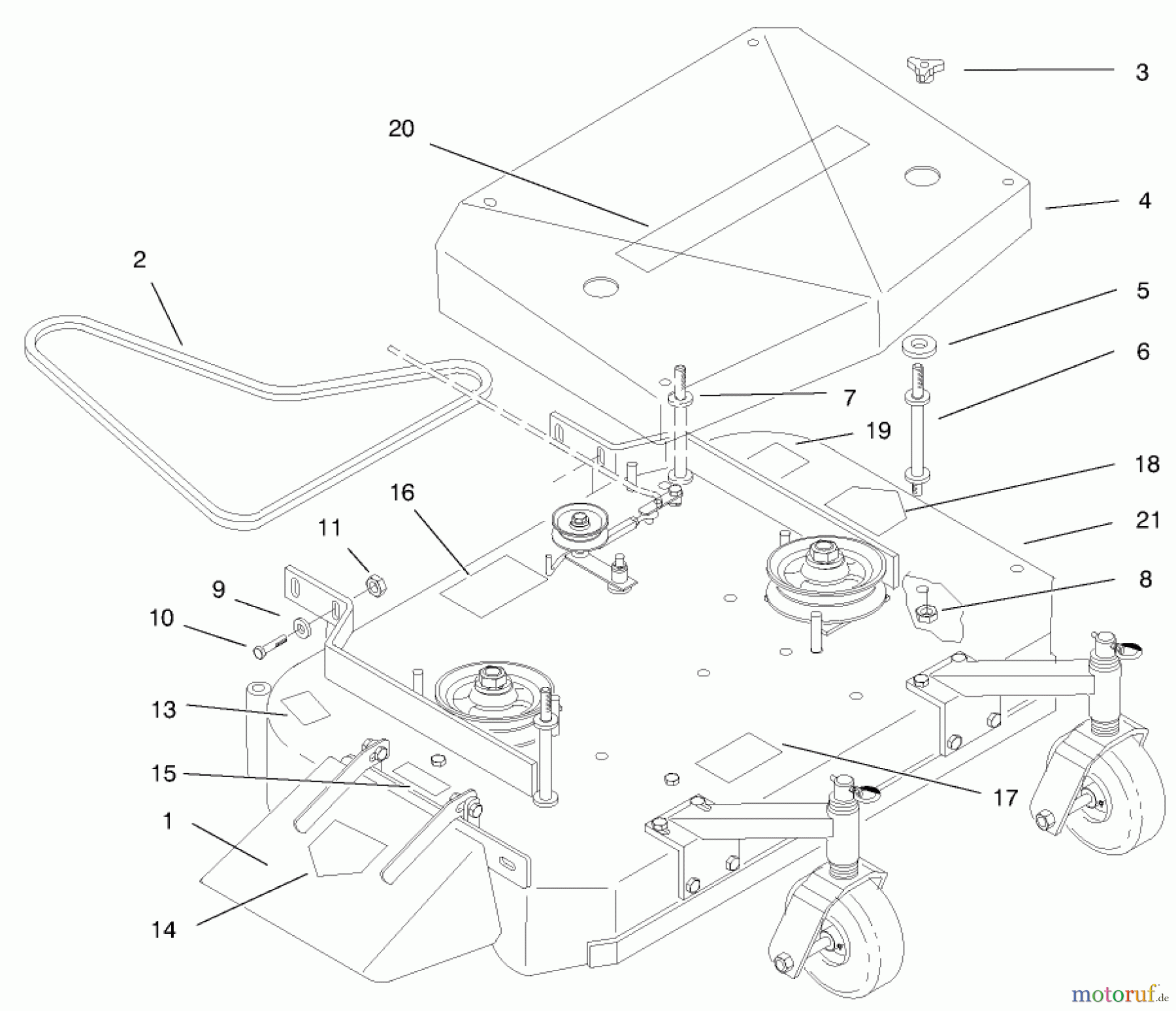  Rasenmäher für Großflächen 30193 - Toro Mid-Size ProLine Mower, Gear Drive, 12.5 hp, 36