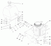 Rasenmäher für Großflächen 30193 - Toro Mid-Size ProLine Mower, Gear Drive, 12.5 hp, 36" Side Discharge Deck (SN: 990251 - 999999) (1999) Ersatzteile ENGINE & FUEL TANK