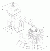 Rasenmäher für Großflächen 30194 - Toro Mid-Size ProLine Mower, Gear Drive, 13 hp, 36" Side Discharge Deck (SN: 220000001 - 220999999) (2002) Ersatzteile ENGINE AND FUEL SYSTEM ASSEMBLY