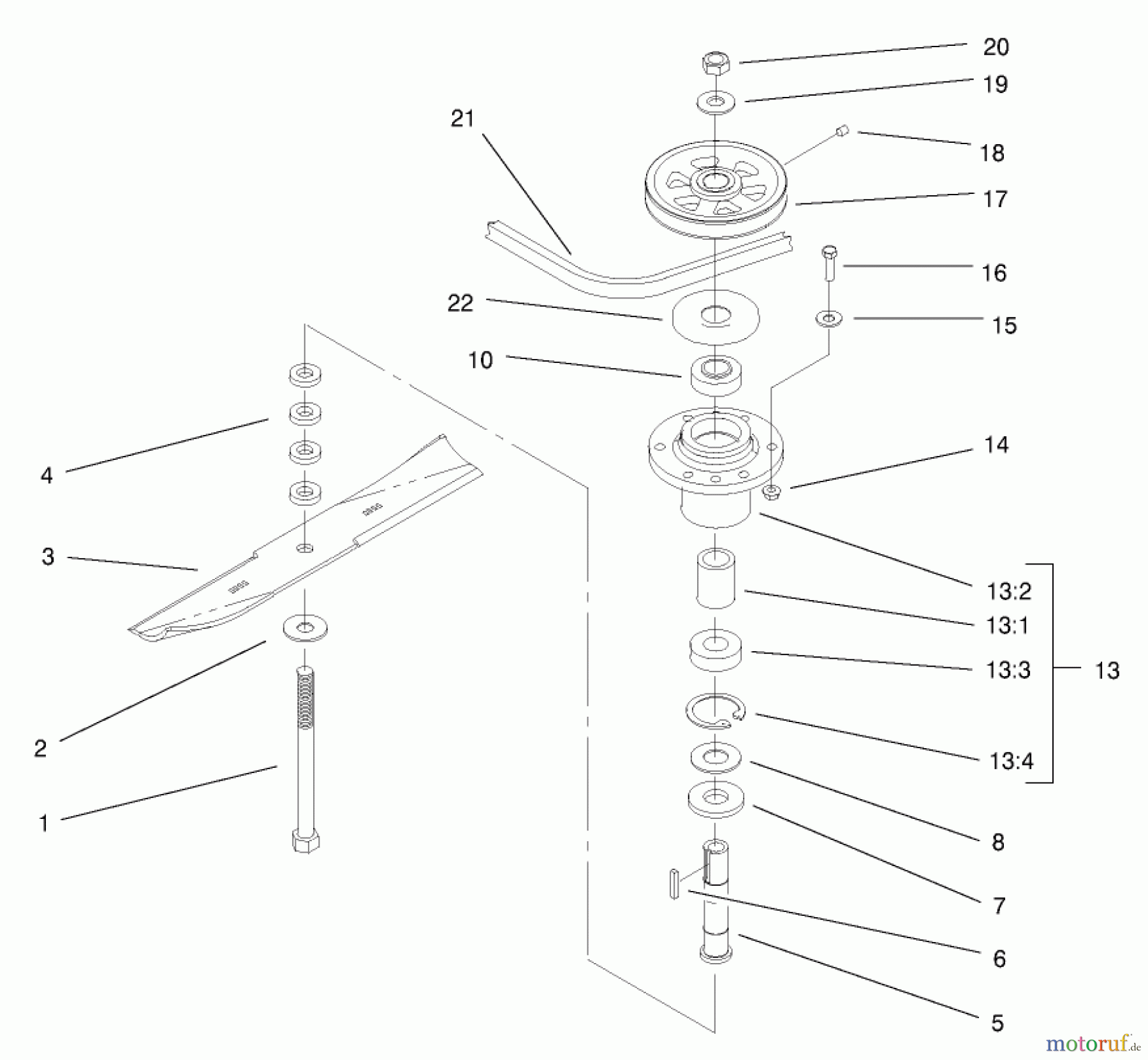  Rasenmäher für Großflächen 30194 - Toro Mid-Size ProLine Mower, Gear Drive, 13 hp, 36