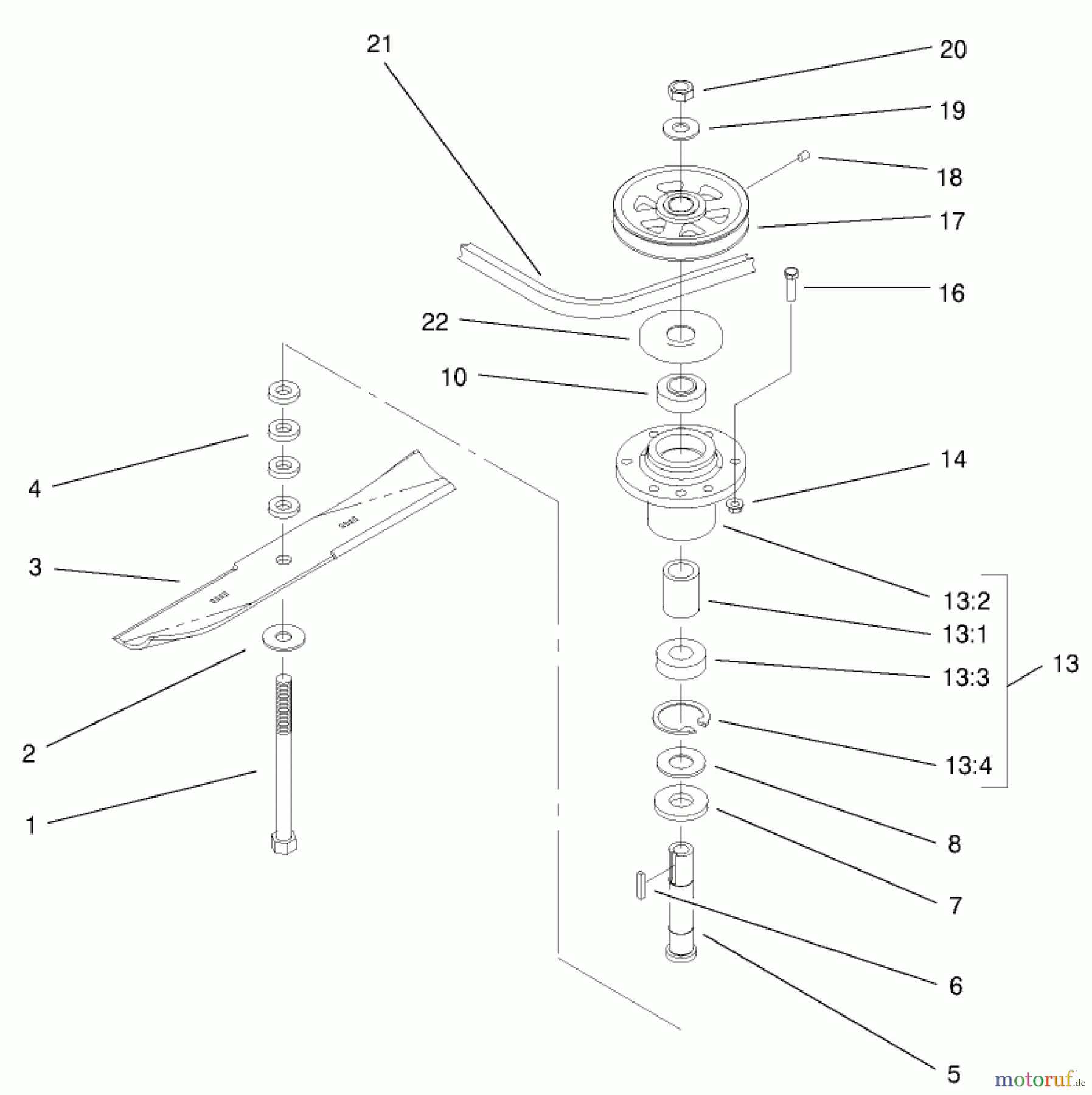  Rasenmäher für Großflächen 30196 - Toro Mid-Size ProLine Mower, Gear Drive, 14 hp, 48