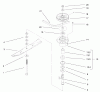 Rasenmäher für Großflächen 30197 - Toro Mid-Size ProLine Mower, Gear Drive, 15 hp, 48" Side Discharge Deck (SN: 220000001 - 220999999) (2002) Ersatzteile SPINDLE ASSEMBLY
