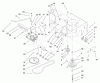 Rasenmäher für Großflächen 30197 - Toro Mid-Size ProLine Mower, Gear Drive, 15 hp, 48" Side Discharge Deck (SN: 220000001 - 220999999) (2002) Ersatzteile TRANSMISSION AND DRIVE PULLEY ASSEMBLY