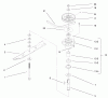 Rasenmäher für Großflächen 30197 - Toro Mid-Size ProLine Mower, Gear Drive, 15 hp, 48" Side Discharge Deck (SN: 230000001 - 230005000) (2003) Ersatzteile SPINDLE ASSEMBLY