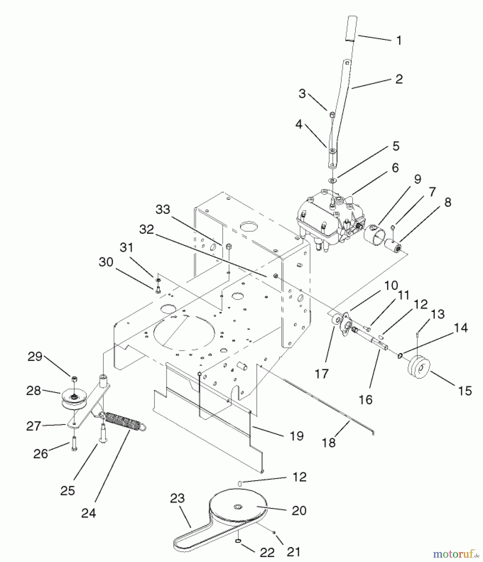  Rasenmäher für Großflächen 30250 - Toro Mid-Size ProLine Mower, Gear Drive, 12.5 hp, 36