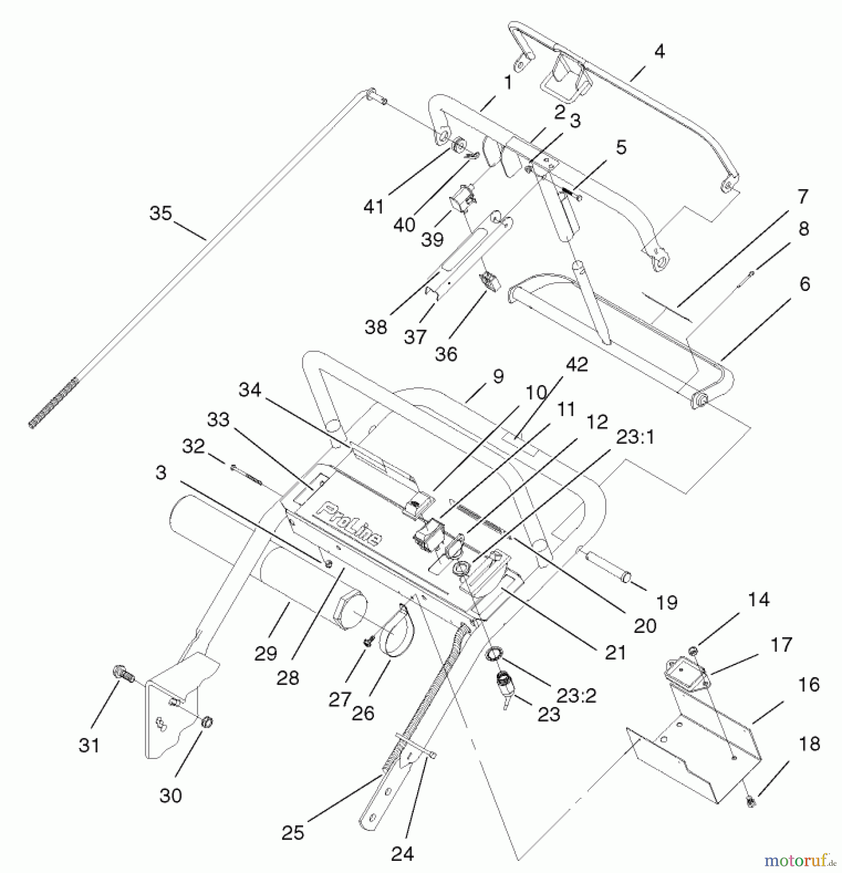  Rasenmäher für Großflächen 30252 - Toro Mid-Size ProLine Mower, Gear Drive, 13 hp, 32