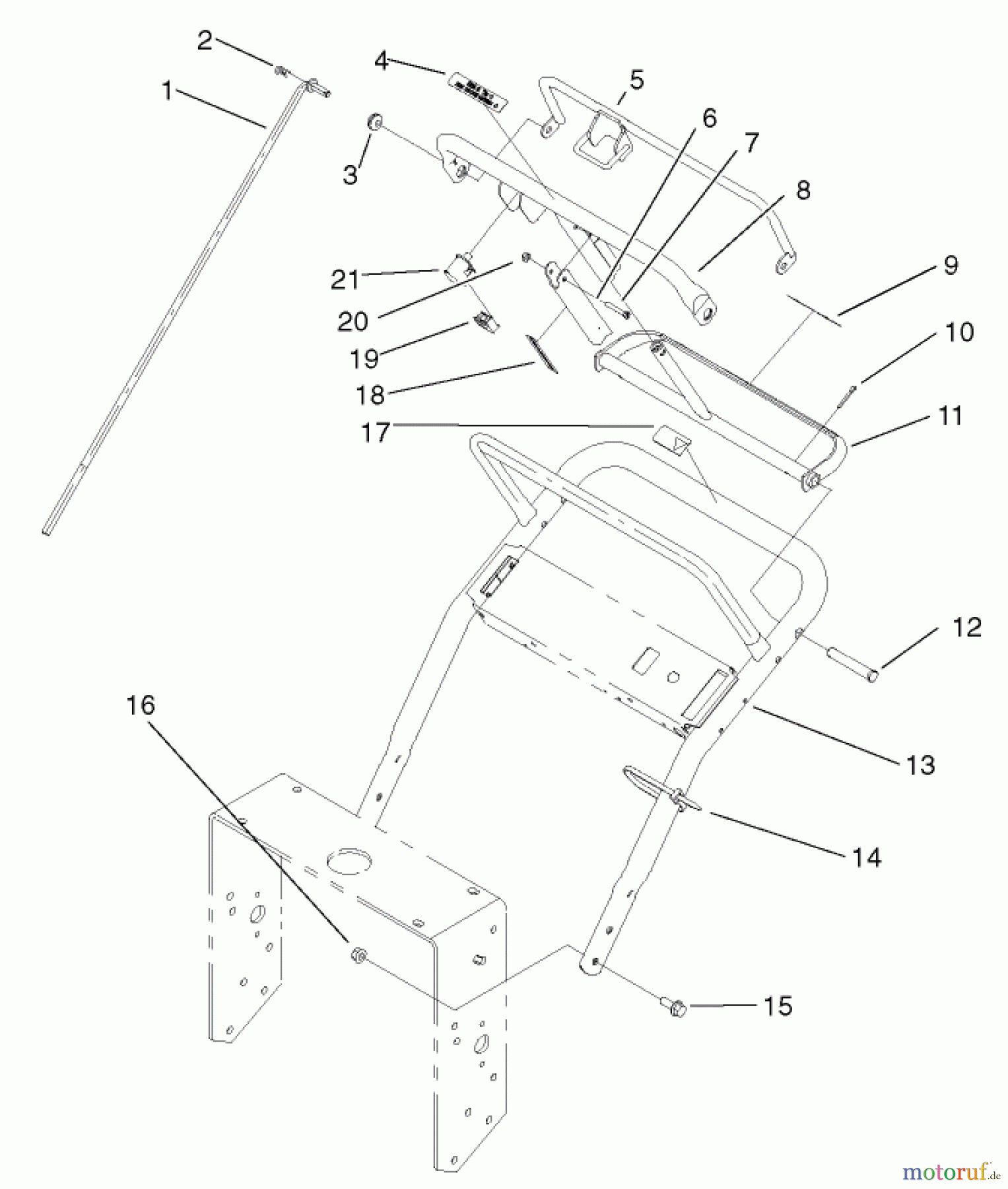  Rasenmäher für Großflächen 30255 - Toro Mid-Size ProLine Mower, Gear Drive, 15 hp, 52