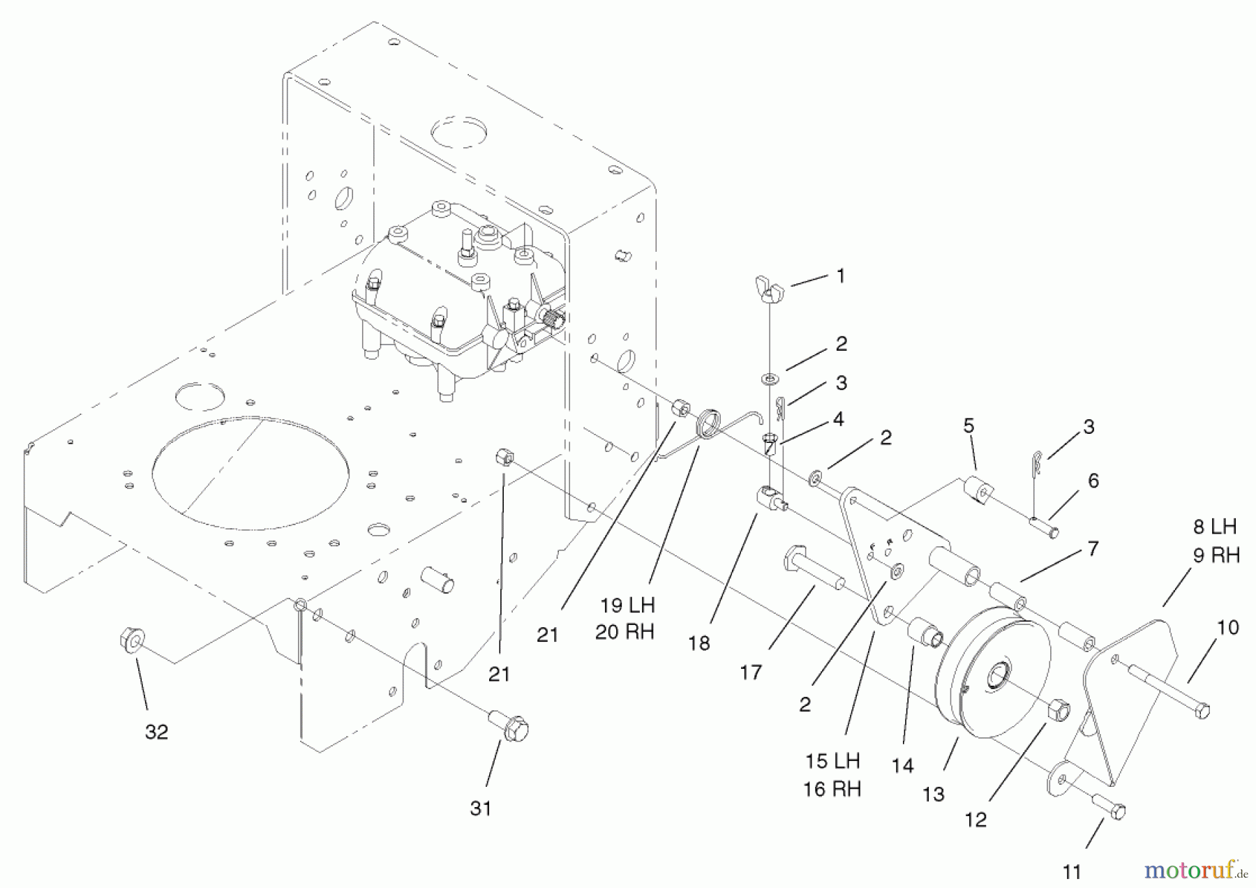  Rasenmäher für Großflächen 30259 - Toro Mid-Size ProLine Mower, Gear Drive, 17 hp, 44