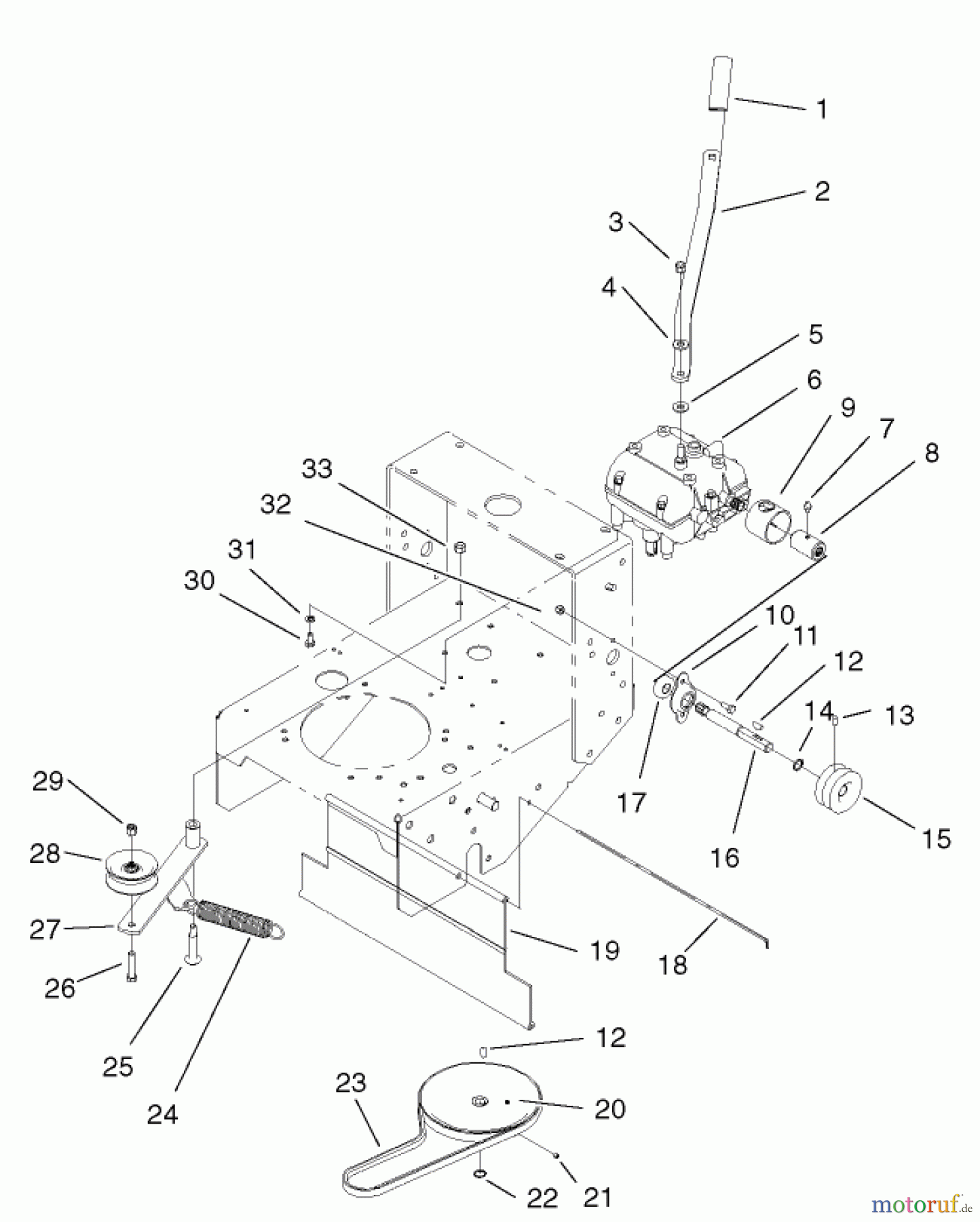  Rasenmäher für Großflächen 30259 - Toro Mid-Size ProLine Mower, Gear Drive, 17 hp, 44