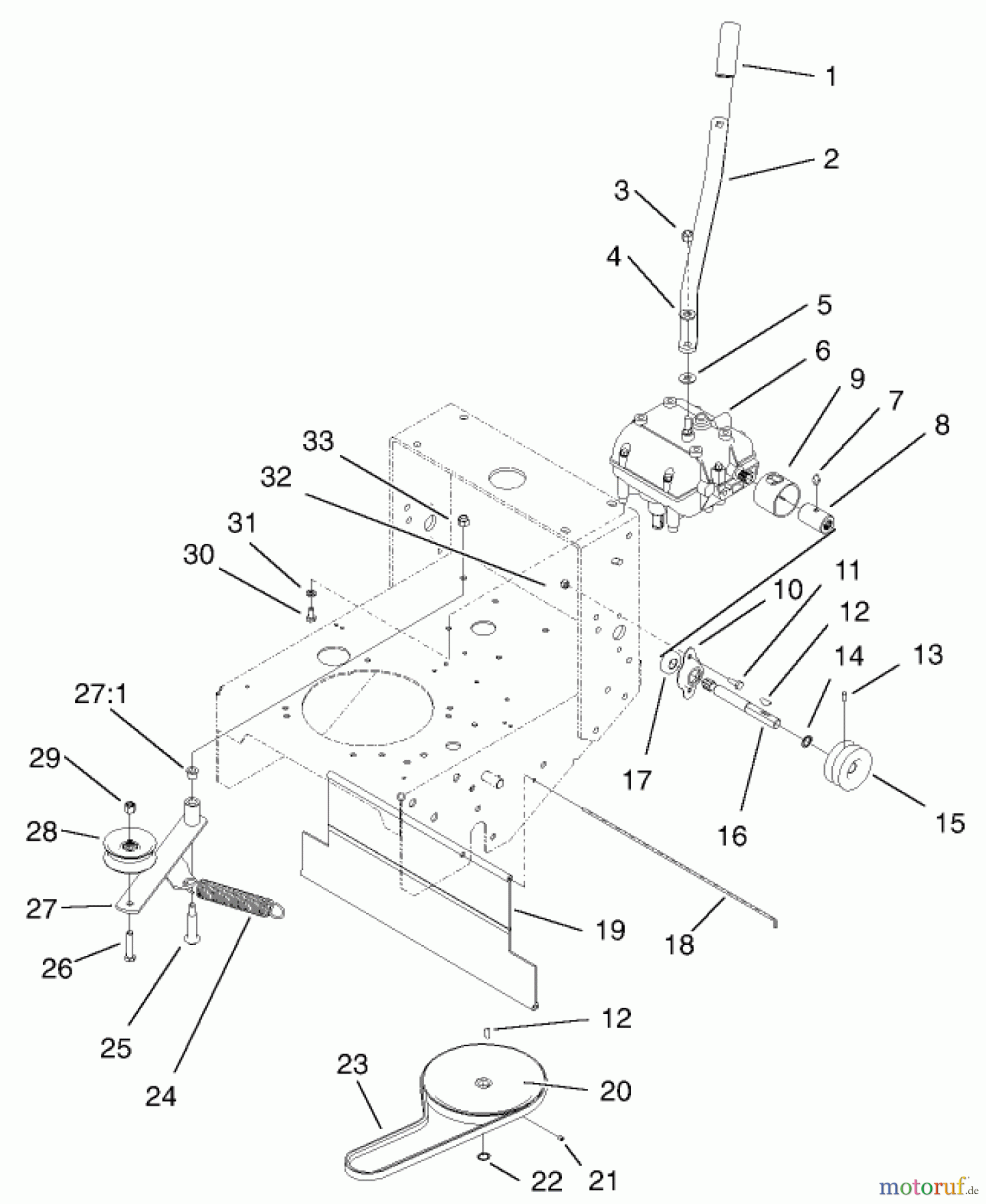  Rasenmäher für Großflächen 30259 - Toro Mid-Size ProLine Mower, Gear Drive, 17 hp, 44