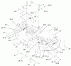 Rasenmäher für Großflächen 30291TE - Toro Mid-Size ProLine Mower, Hydro Drive, 15 hp, 44" Side Discharge Deck (SN: 210000001 - 210999999) (2001) Ersatzteile DECK ASSEMBLY
