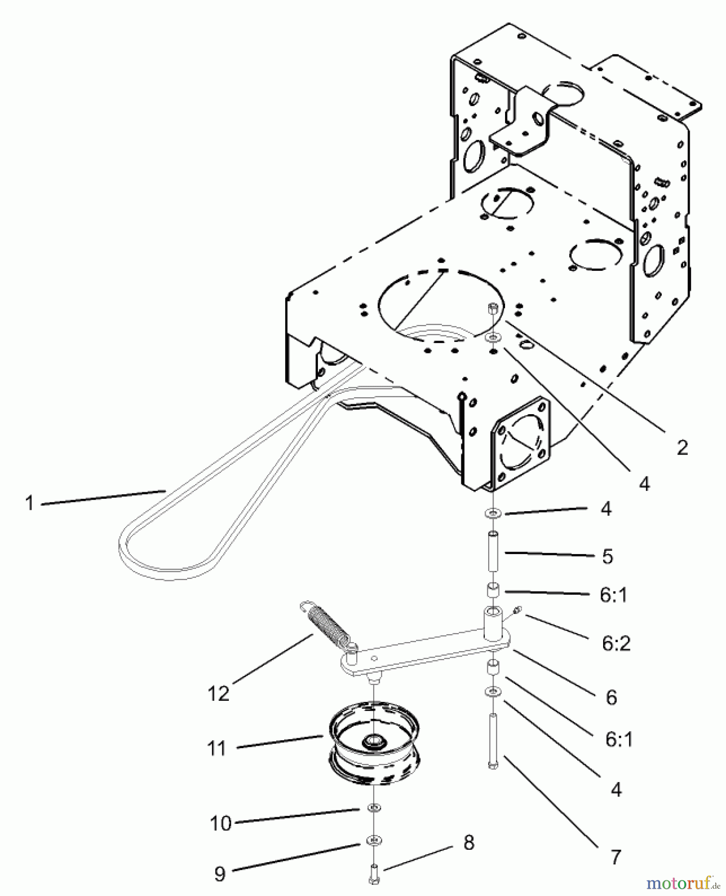  Rasenmäher für Großflächen 30317 - Toro Mid-Size ProLine Mower, T-Bar, Gear Drive, 15 HP, 36