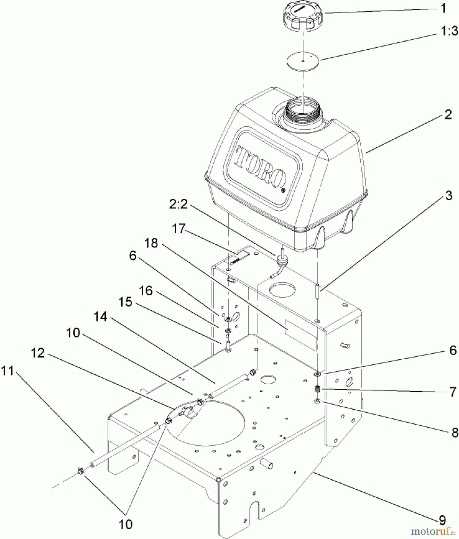  Rasenmäher für Großflächen 30317 - Toro Mid-Size ProLine Mower, T-Bar, Gear Drive, 15 HP, 36