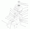 Rasenmäher für Großflächen 30318 - Toro Mid-Size ProLine Mower, T-Bar, Gear Drive, 15 hp, 44" Side Discharge Deck (SN: 230000001 - 230999999) (2003) Ersatzteile FUEL TANK ASSEMBLY