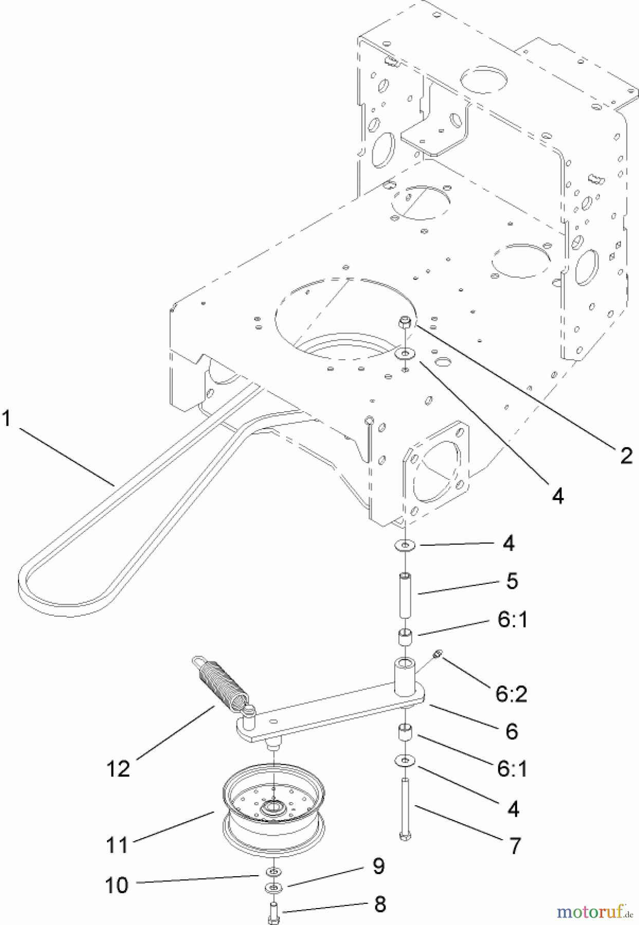  Rasenmäher für Großflächen 30318 - Toro Mid-Size ProLine Mower, T-Bar, Gear Drive, 15 HP, 44