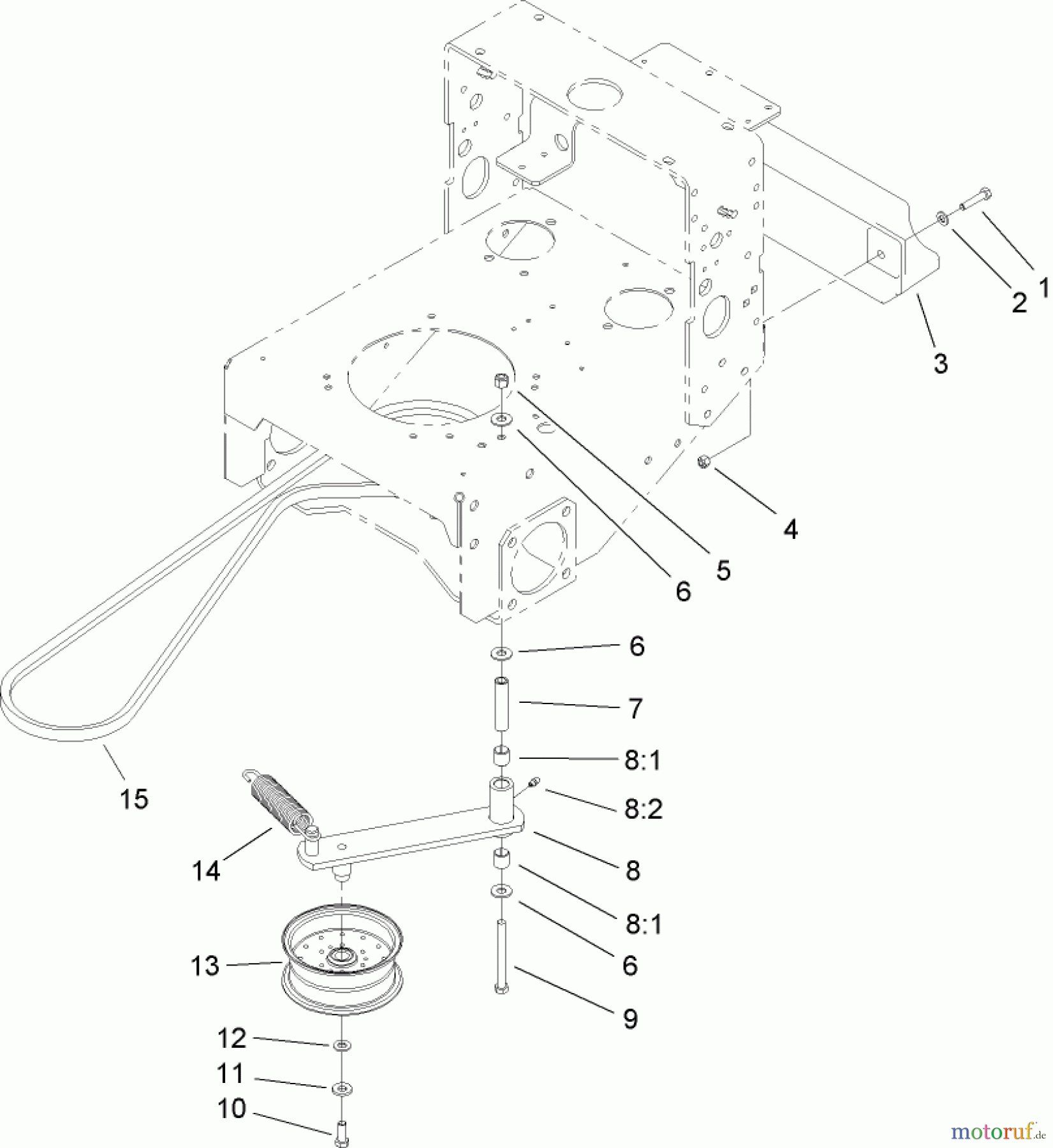  Rasenmäher für Großflächen 30319 - Toro Mid-Size ProLine Mower, T-Bar, Gear Drive, 15 HP, 52