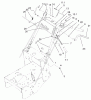 Rasenmäher für Großflächen 30329 - Toro Mid-Size ProLine Mower, Gear Drive, 15 hp, 36" Side Discharge Deck (SN: 210000001 - 210999999) (2001) Ersatzteile UPPER HANDLE ASSEMBLY