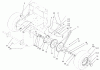 Rasenmäher für Großflächen 30334 - Toro Mid-Size ProLine Mower, Gear Drive, 17 hp, 52" Side Discharge Deck (SN: 210000001 - 210999999) (2001) Ersatzteile WHEEL DRIVE AND BRAKE SYSTEM ASSEMBLY