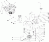 Rasenmäher für Großflächen 30342 - Toro Mid-Size ProLine Mower, T-Bar, Gear Drive, 17 HP, 52" Side Discharge Deck (SN: 250000001 - 250999999) (2005) Ersatzteile ENGINE INSTALLATION ASSEMBLY