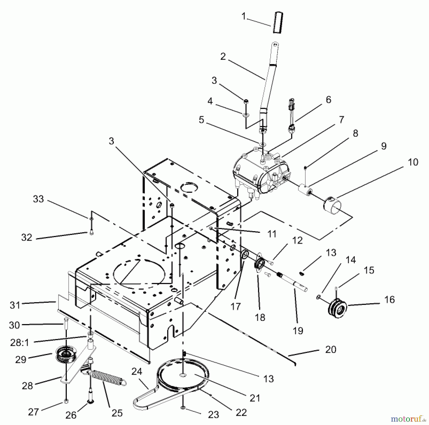  Rasenmäher für Großflächen 30430 - Toro Mid-Size ProLine Mower, Pistol Grip, Gear Drive, 15 HP, 36