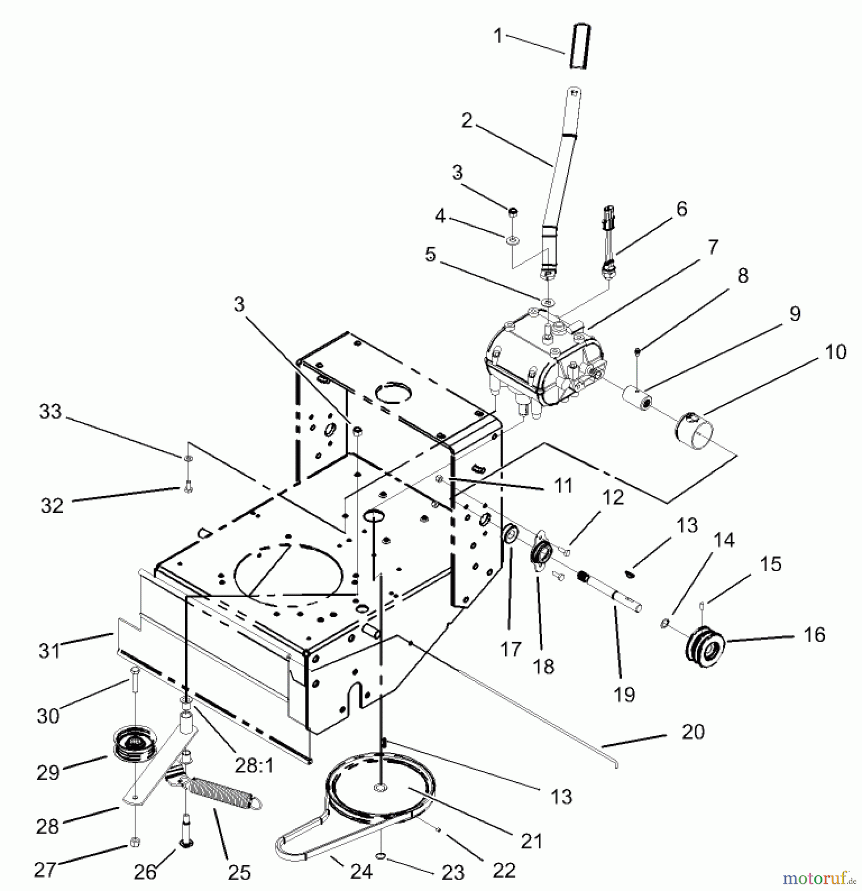  Rasenmäher für Großflächen 30431 - Toro Mid-Size ProLine Mower, Pistol Grip, Gear Drive, 15 hp, 44