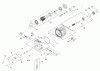 Rasenmäher für Großflächen 30433 - Toro Mid-Size ProLine Mower, Pistol Grip, Hydro Drive, 15 HP, 36" Side Discharge Deck (SN: 250000001 - 250999999) (2005) Ersatzteile HYDRAULIC PUMP ASSEMBLY NO. 106-5489