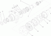 Rasenmäher für Großflächen 30433 - Toro Mid-Size ProLine Mower, Pistol Grip, Hydro Drive, 15 HP, 36" Side Discharge Deck (SN: 250000001 - 250999999) (2005) Ersatzteile HYDRAULIC WHEEL MOTOR ASSEMBLY NO. 104-1171