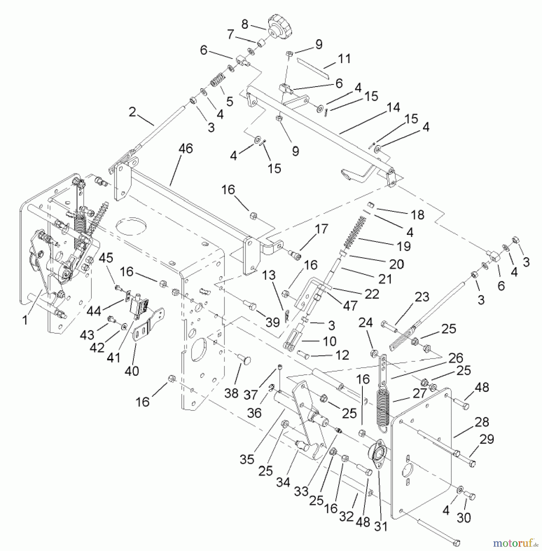  Rasenmäher für Großflächen 30435 - Toro Mid-Size ProLine Mower, Pistol Grip, Hydro Drive, 17 HP, 44