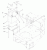 Rasenmäher für Großflächen 30436 - Toro Mid-Size ProLine Mower, Pistol Grip, Hydro Drive, 17 hp, 52" Side Discharge Deck (SN: 230000001 - 230999999) (2003) Ersatzteile BATTERY ASSEMBLY