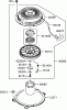 Rasenmäher für Großflächen 30438 - Toro Mid-Size ProLine Mower, Pistol Grip, Gear Drive, 17 HP, 52" Side Discharge Deck (SN: 240000001 - 240999999) (2004) Ersatzteile STARTER ASSEMBLY KAWASAKI FH541V-AS30