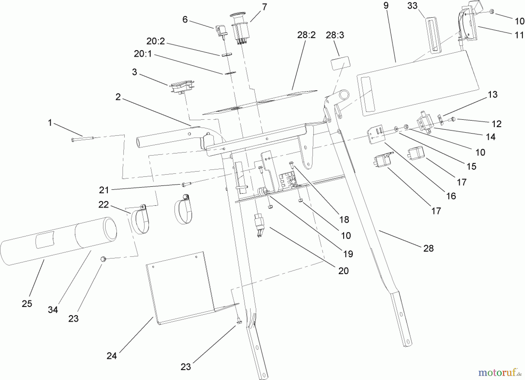  Rasenmäher für Großflächen 30440 - Toro Mid-Size ProLine Mower, Pistol Grip, Hydro Drive, 17 HP, 44