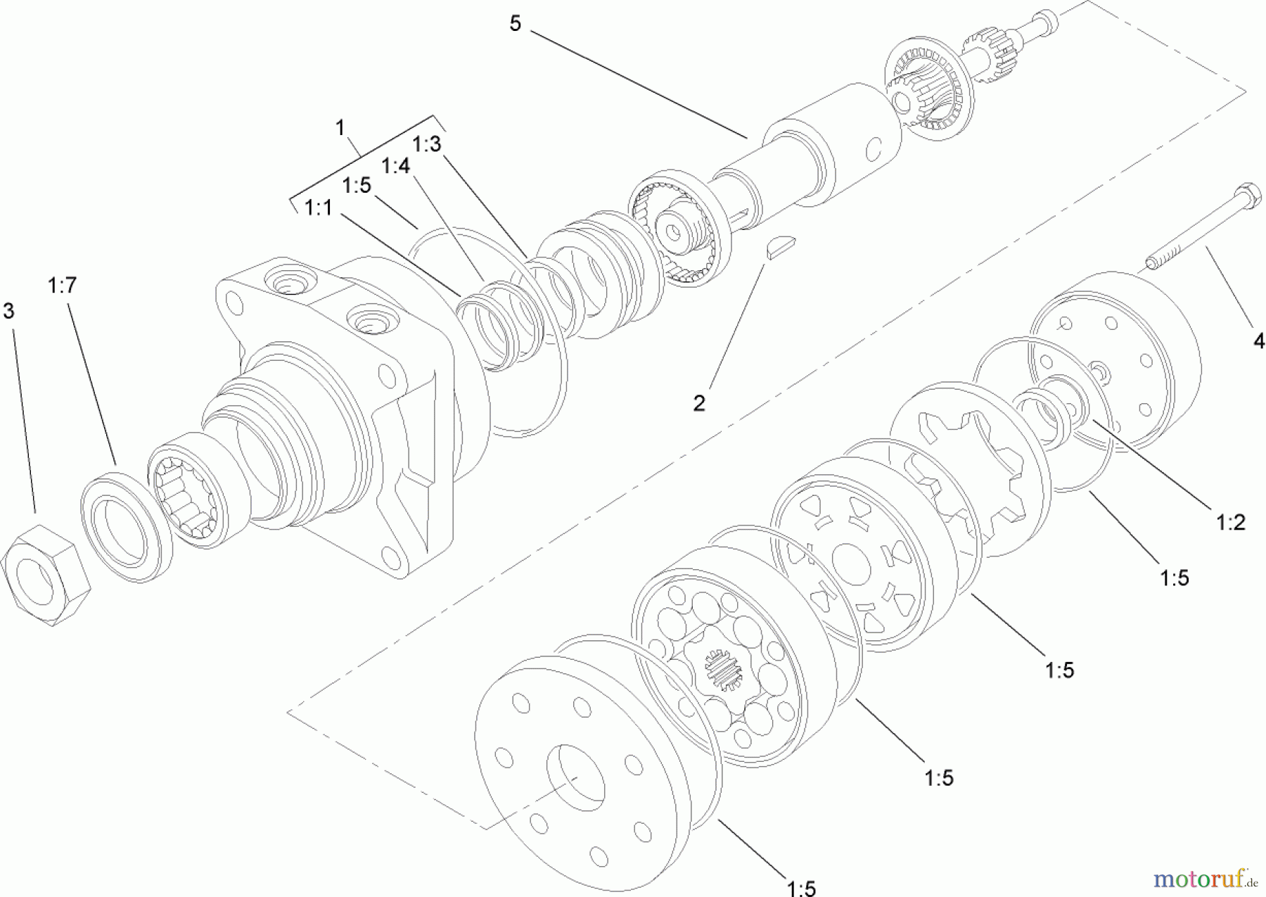  Rasenmäher für Großflächen 30440 - Toro Mid-Size ProLine Mower, Pistol Grip, Hydro Drive, 17 HP, 44