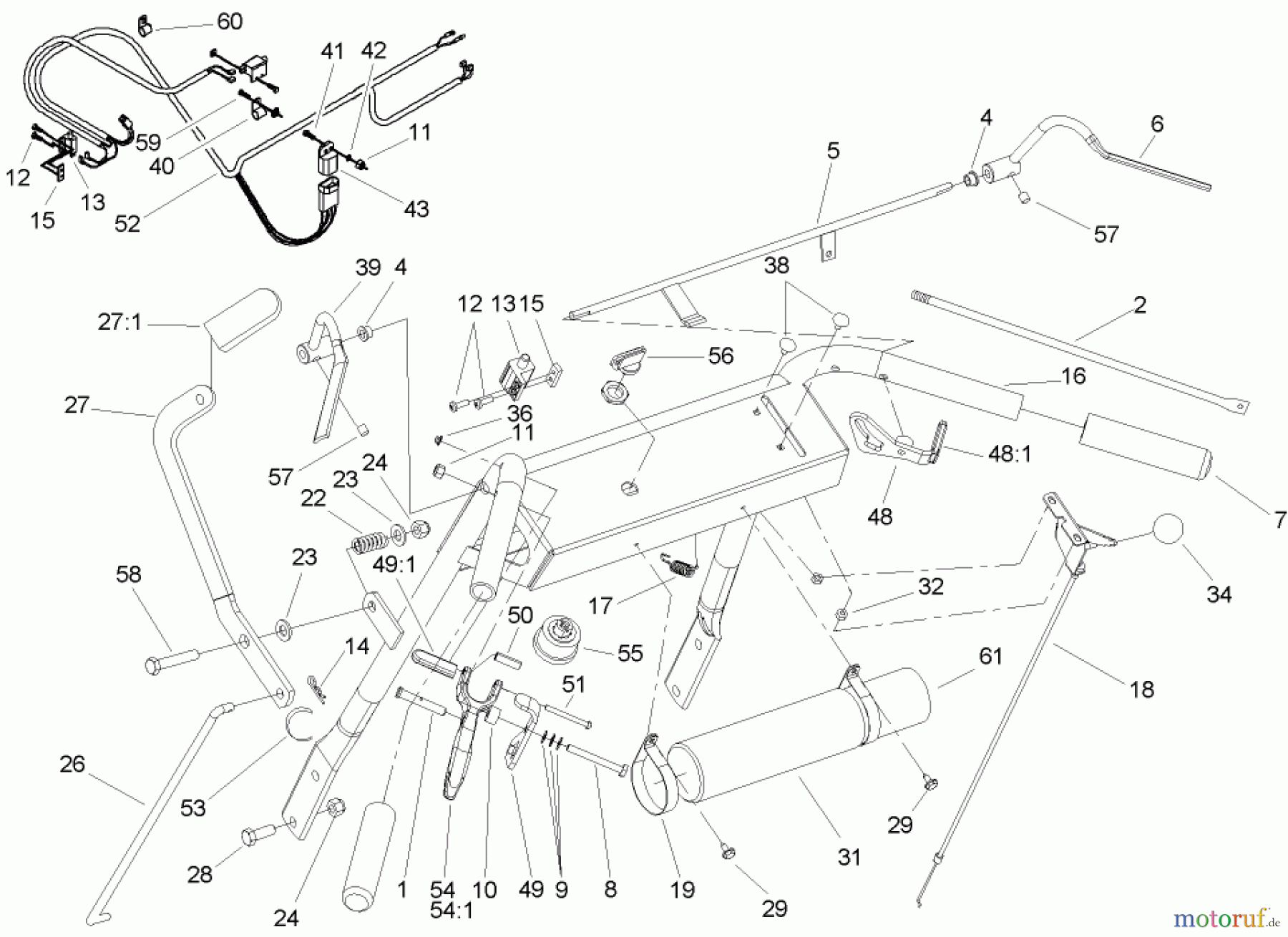  Rasenmäher für Großflächen 30518 - Toro Mid-Size ProLine Mower, Pistol Grip, Gear Drive, 13 HP, 32