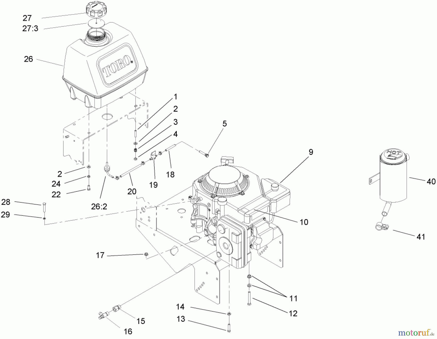  Rasenmäher für Großflächen 30518 - Toro Mid-Size ProLine Mower, Pistol Grip, Gear Drive, 13 HP, 32