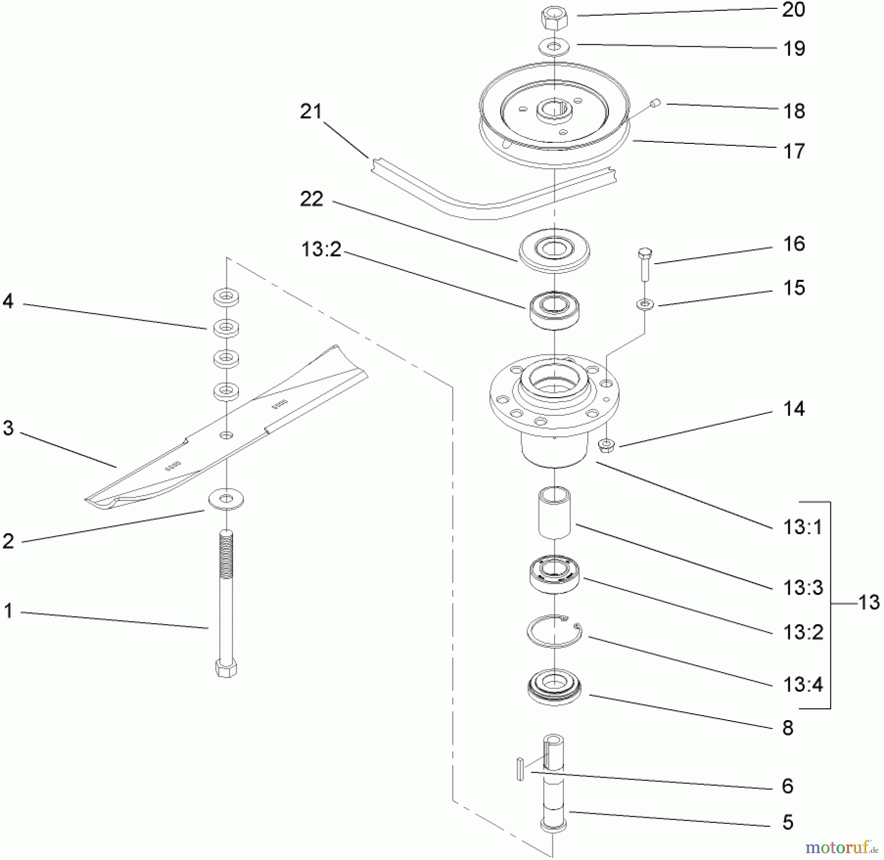  Rasenmäher für Großflächen 30518 - Toro Mid-Size ProLine Mower, Pistol Grip, Gear Drive, 13 HP, 32