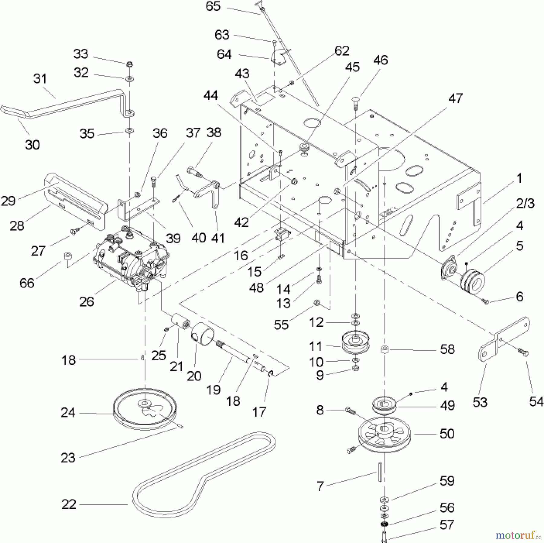  Rasenmäher für Großflächen 30518 - Toro Mid-Size ProLine Mower, Pistol Grip, Gear Drive, 13 HP, 32