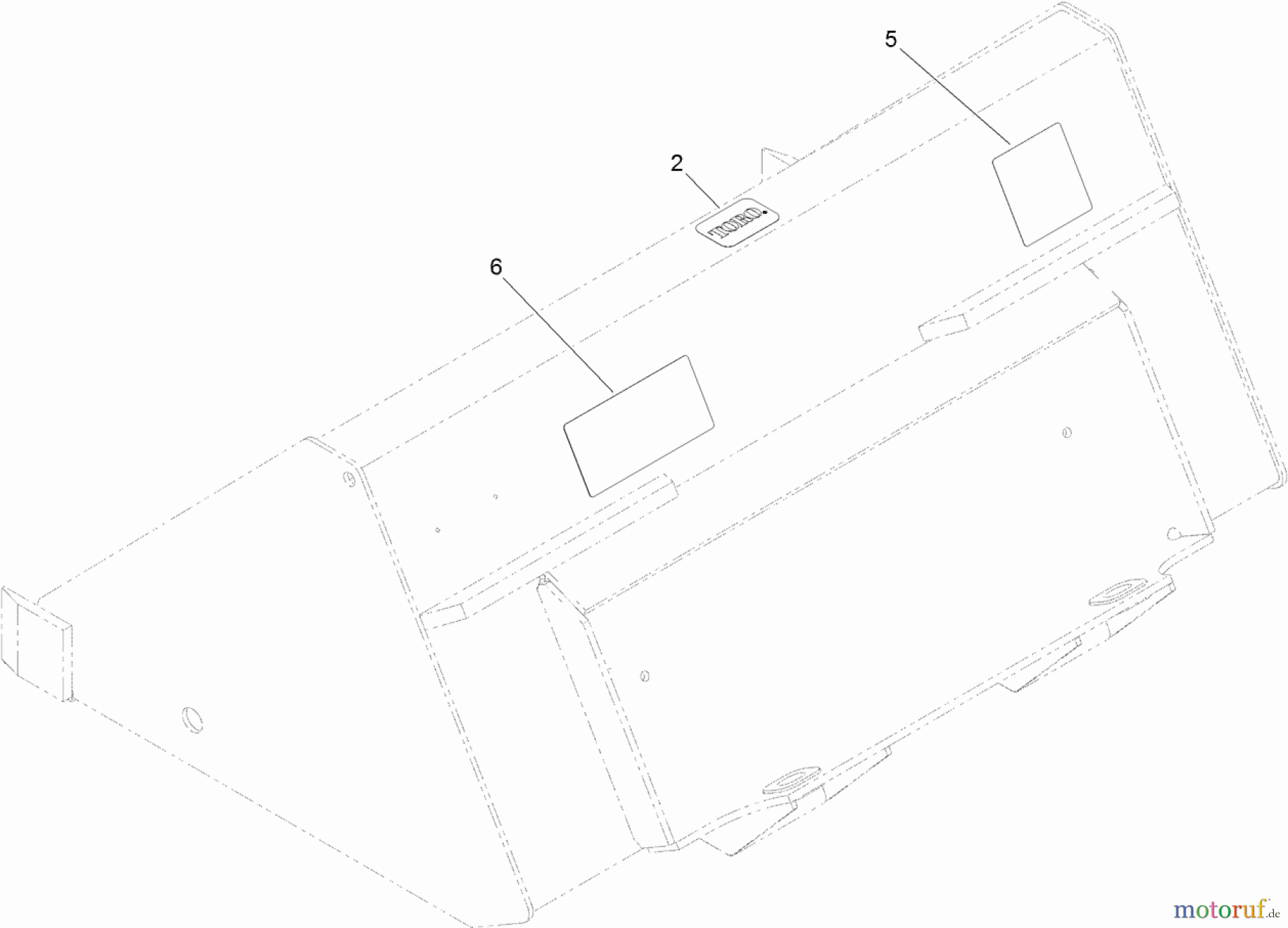  Compact Utility Attachments 22520 - Toro Narrow Bucket, Compact Utility Loaders (SN: 314000001 - 314999999) (2014) NARROW BUCKET ASSEMBLY