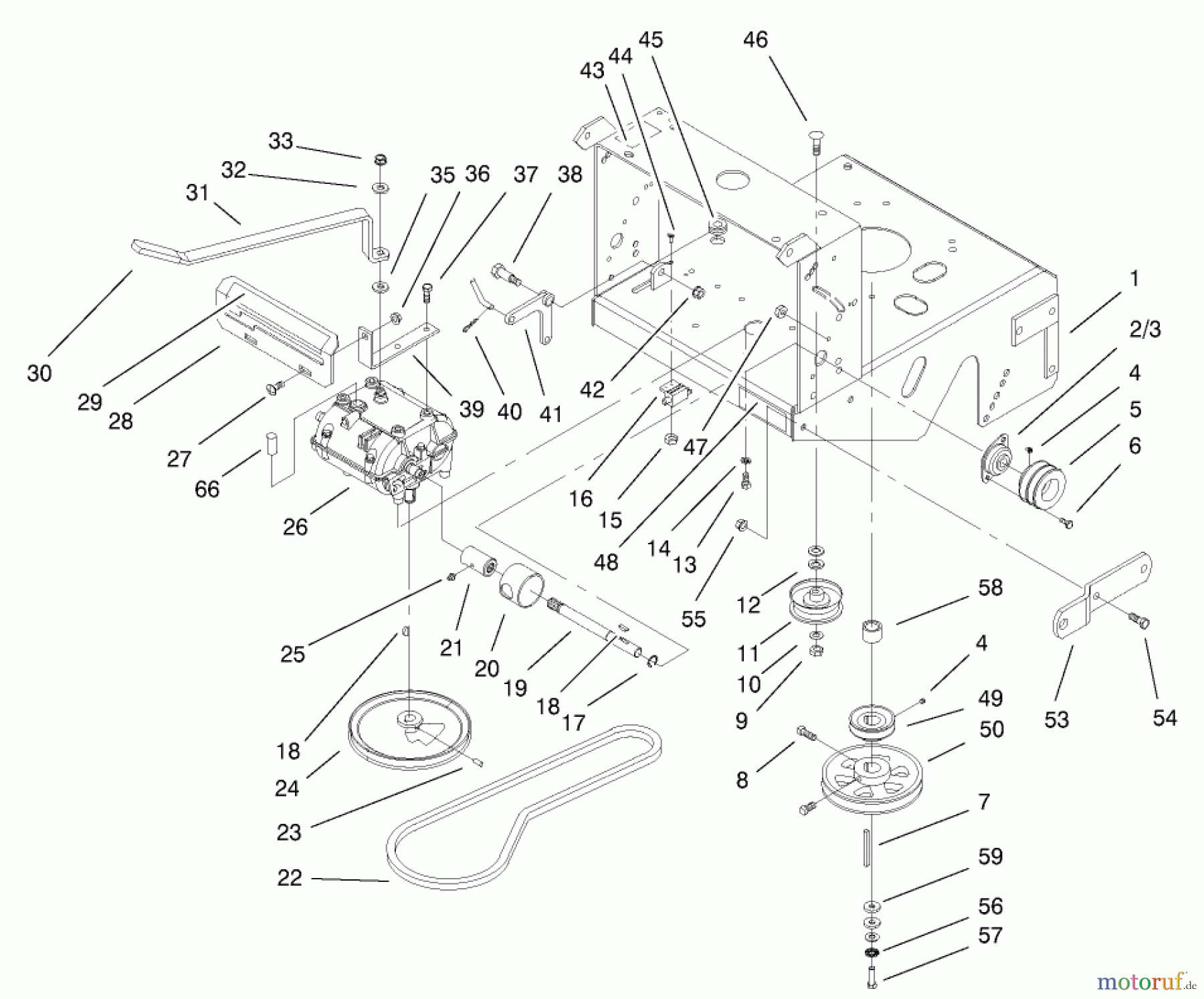  Rasenmäher für Großflächen 30520 - Toro Mid-Size ProLine Mower, Pistol Grip, Gear Drive, 12.5 hp, 32