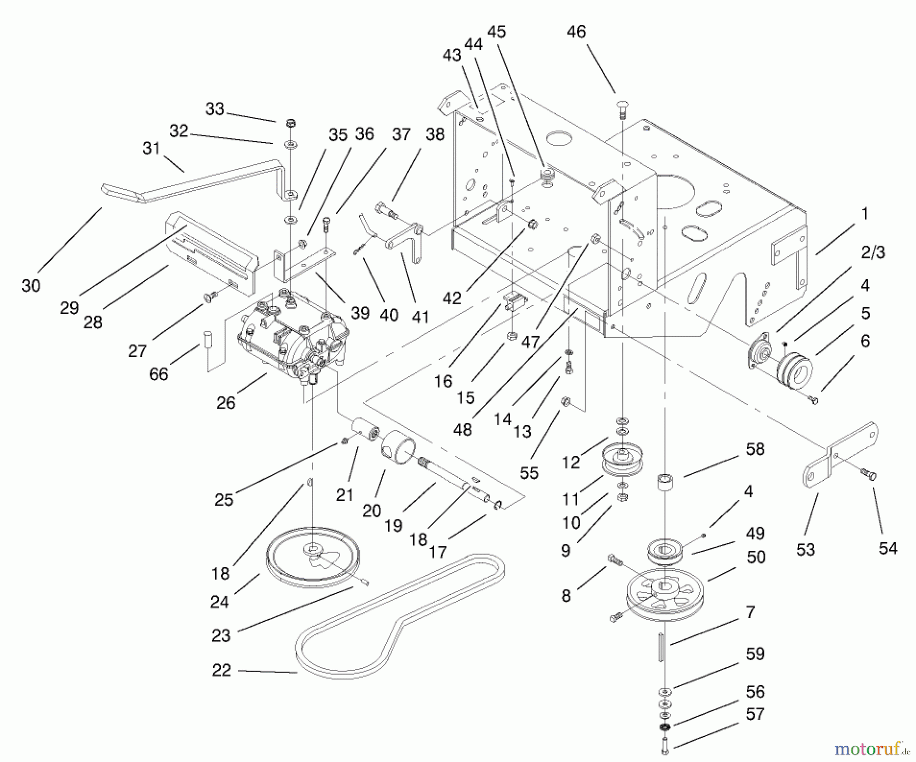  Rasenmäher für Großflächen 30520 - Toro Mid-Size ProLine Mower, Pistol Grip, Gear Drive, 12.5 hp, 32