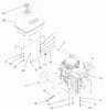 Rasenmäher für Großflächen 30523 - Toro Mid-Size ProLine Mower, Pistol Grip, Gear Drive, 15 hp, 48" Side Discharge Deck (SN: 230000001 - 230005000) (2003) Ersatzteile ENGINE AND FUEL SYSTEM ASSEMBLY