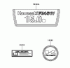 Rasenmäher für Großflächen 30523 - Toro Mid-Size ProLine Mower, Pistol Grip, Gear Drive, 15 hp, 48" Side Discharge Deck (SN: 230000001 - 230005000) (2003) Ersatzteile LABEL ASSEMBLY KAWASAKI FH451V-BS04