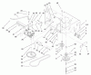 Rasenmäher für Großflächen 30523 - Toro Mid-Size ProLine Mower, Pistol Grip, Gear Drive, 15 hp, 48" Side Discharge Deck (SN: 230000001 - 230005000) (2003) Ersatzteile TRANSMISSION AND DRIVE PULLEY ASSEMBLY