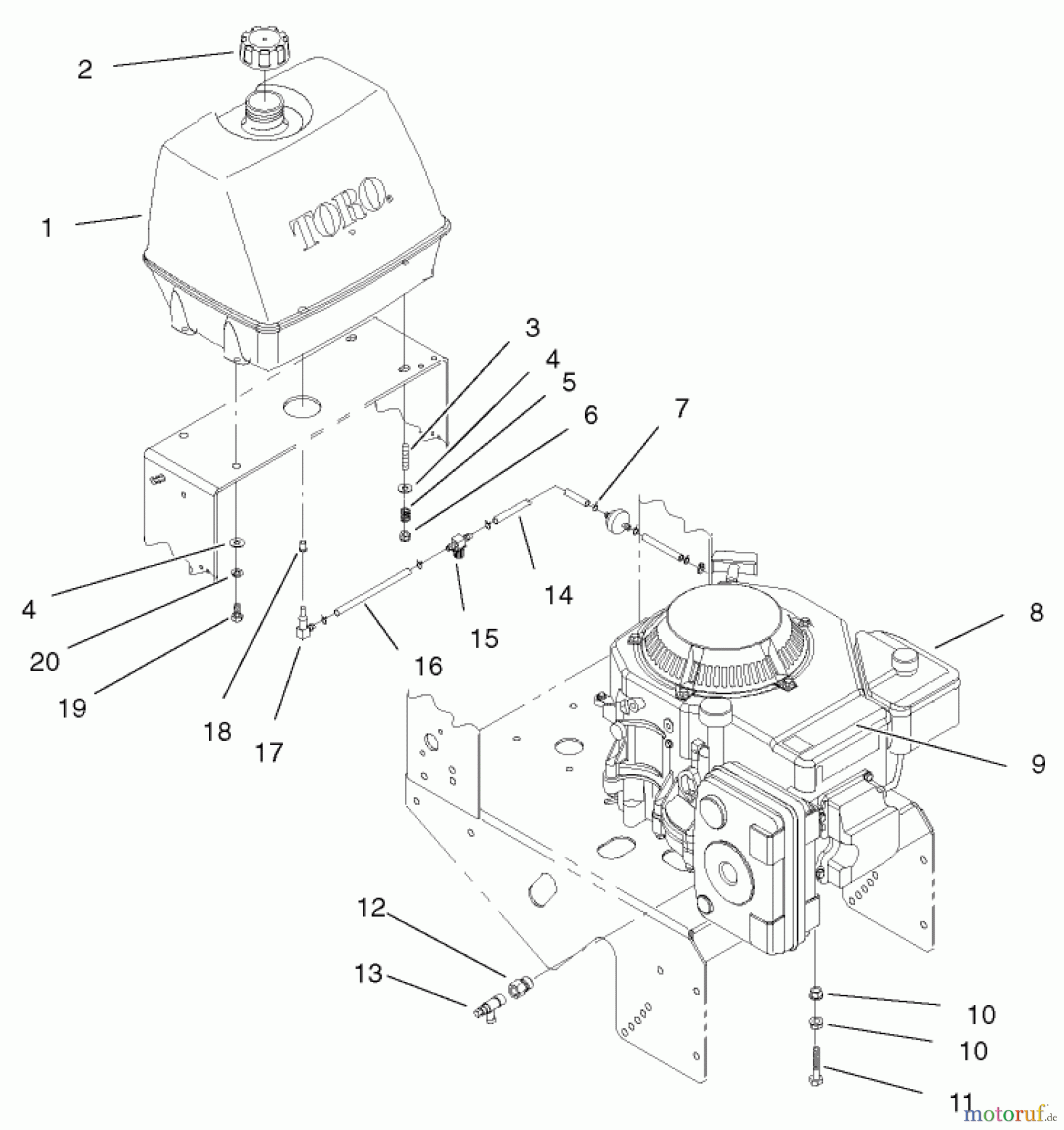  Rasenmäher für Großflächen 30524 - Toro Mid-Size ProLine Mower, Pistol Grip, Hydro Drive, 15 hp, 36