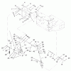 Rasenmäher für Großflächen 30524 - Toro Mid-Size ProLine Mower, Pistol Grip, Hydro Drive, 15 hp, 36" Side Discharge Deck (SN: 220000001 - 220999999) (2002) Ersatzteile LOWER CONTROL ASSEMBLY
