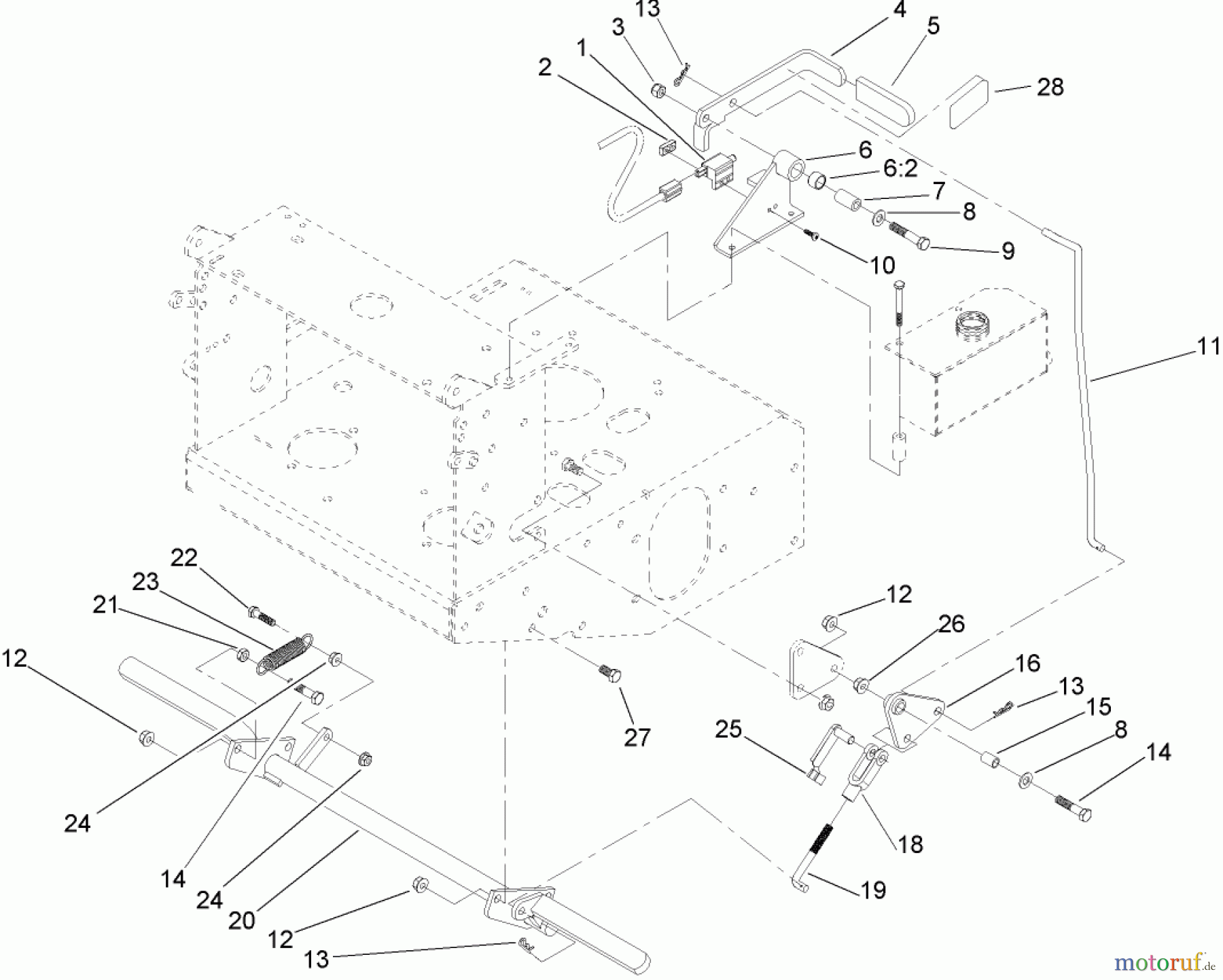  Rasenmäher für Großflächen 30527 - Toro Mid-Size ProLine Mower, Pistol Grip, Hydro Drive, 15 hp, 36