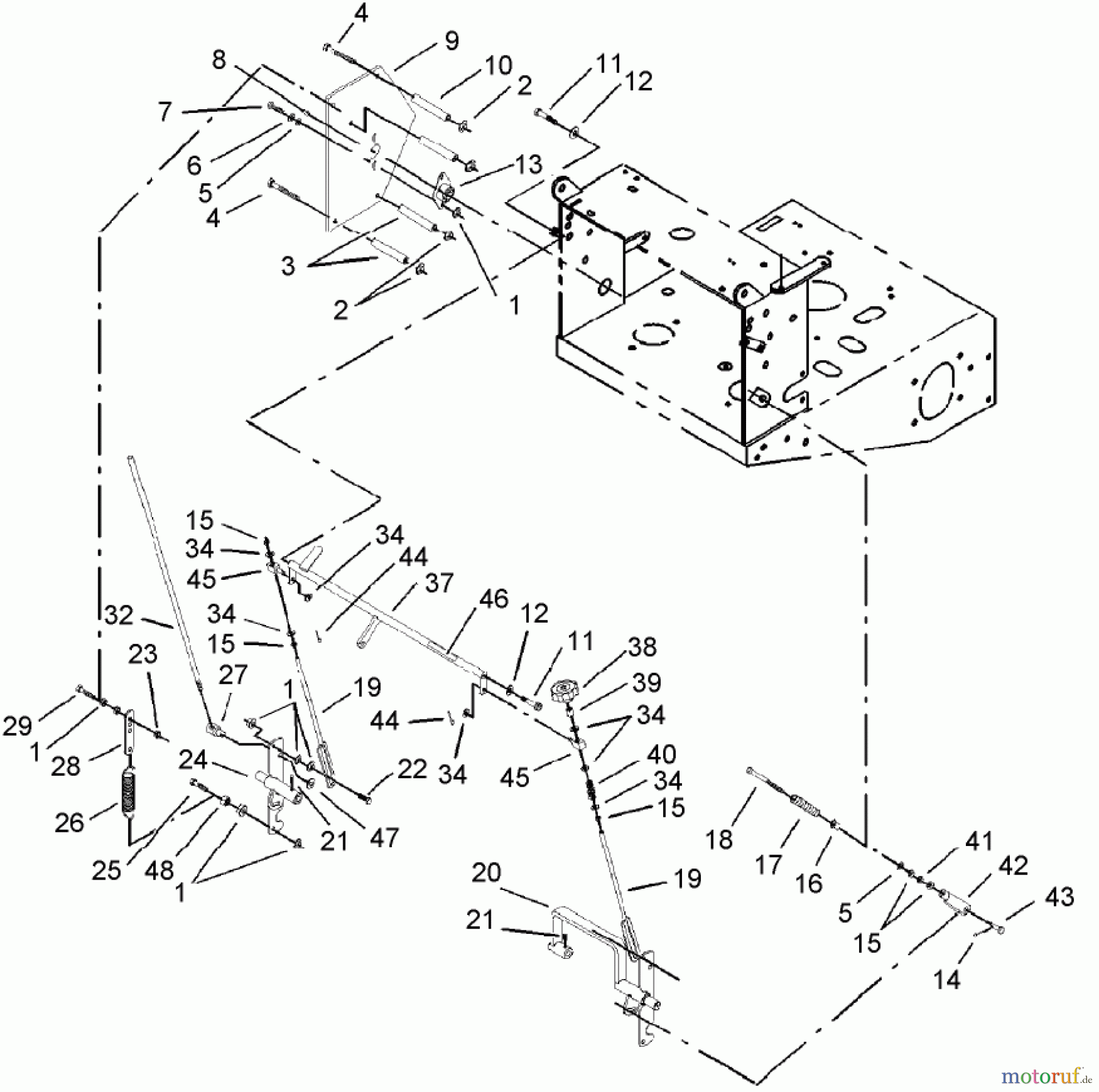  Rasenmäher für Großflächen 30528 - Toro Mid-Size ProLine Mower, Pistol Grip, Hydro Drive, 15 hp, 48