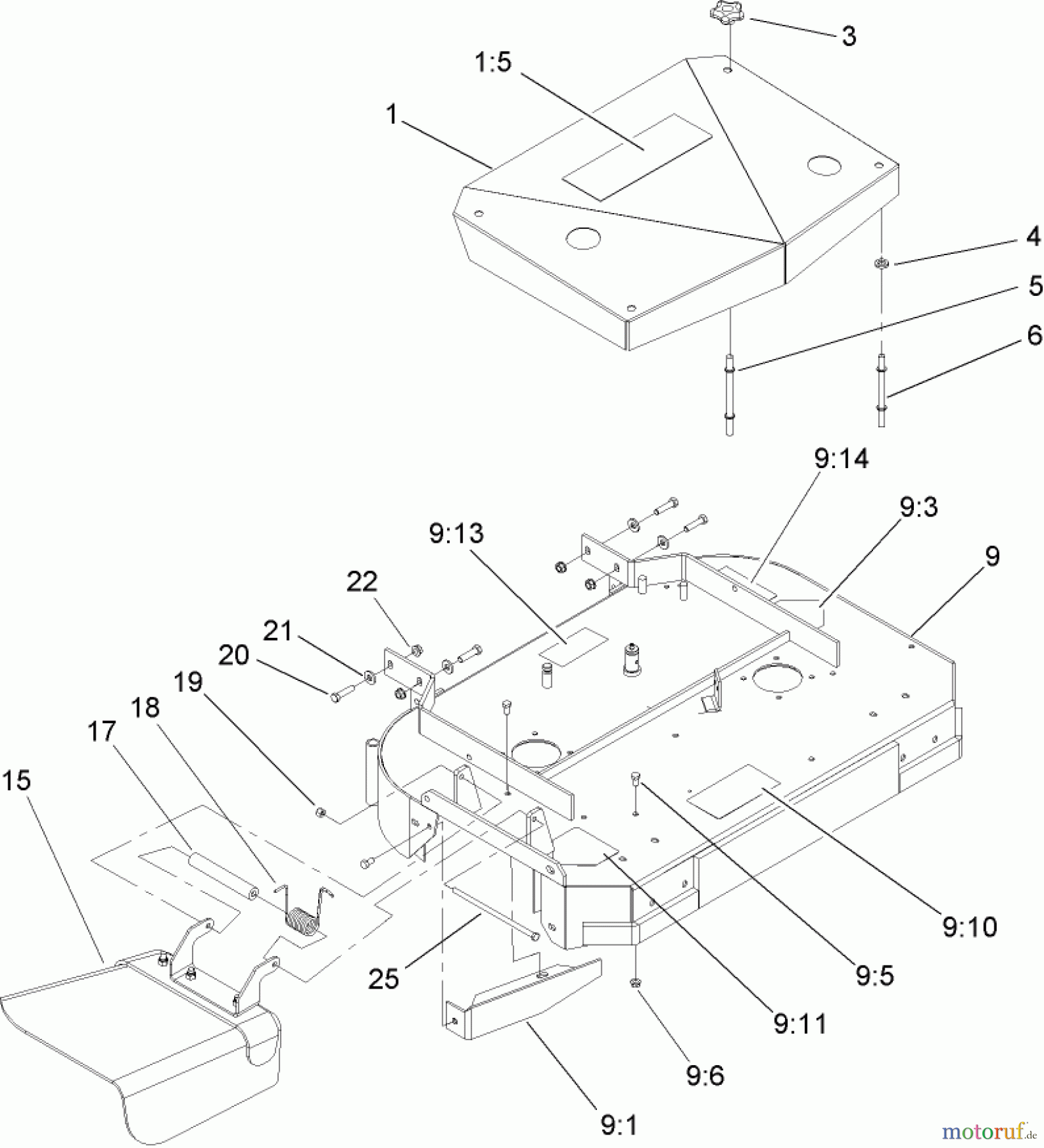  Rasenmäher für Großflächen 30529 - Toro Mid-Size ProLine Mower, Pistol Grip, Gear Drive, 15 hp, 36