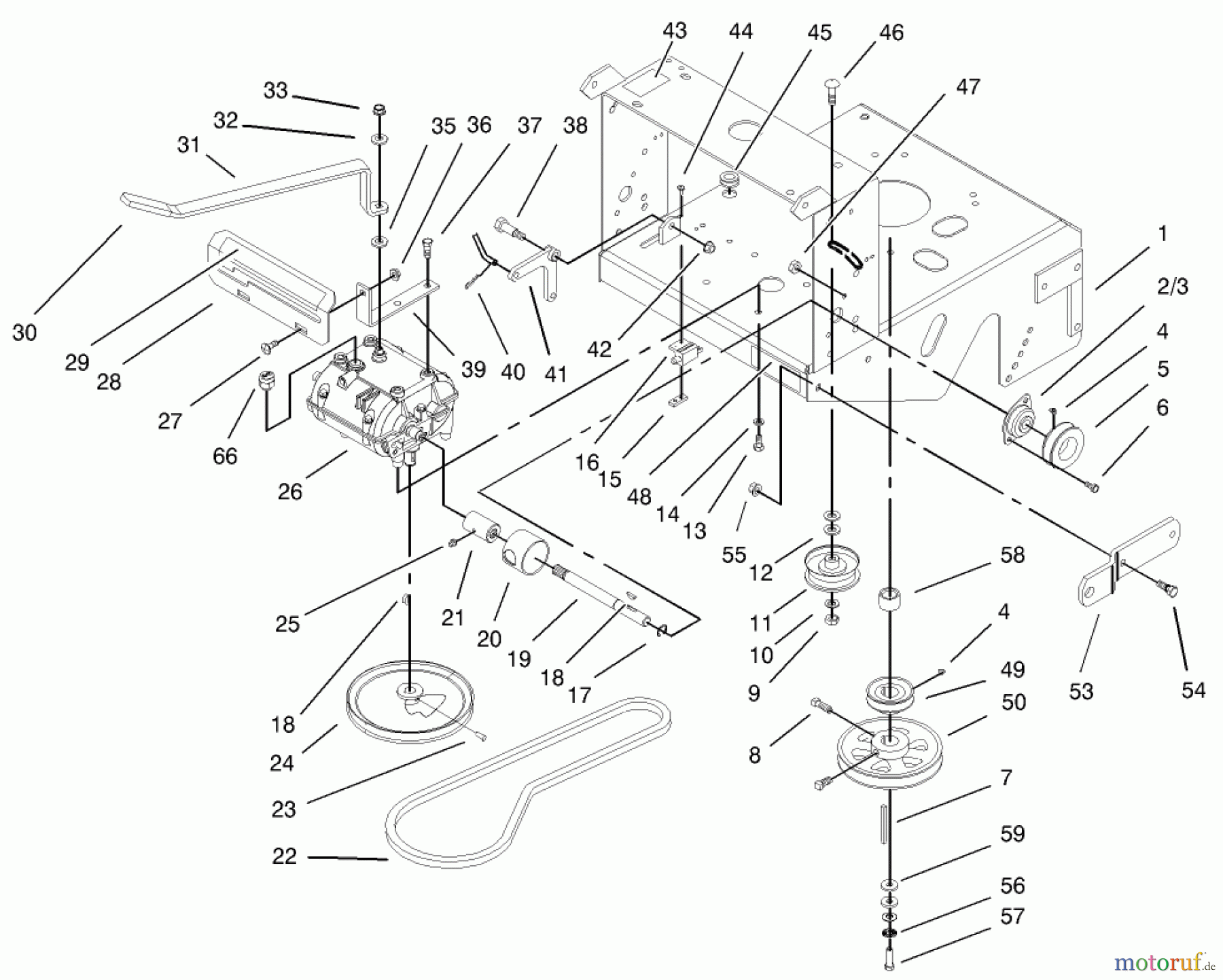  Rasenmäher für Großflächen 30530 - Toro Mid-Size ProLine Mower, Pistol Grip, Gear Drive, 15 hp, 48